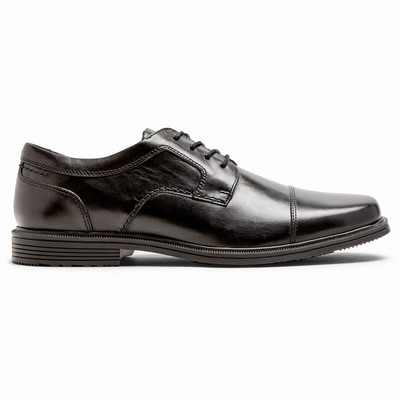 Rockport Taylor Waterproof Cap Toe Oxfords Schuhe Herren Schwarz QFC-354896